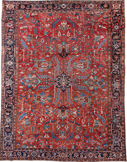 Vintage Heriz Area Rug (8' x 11')